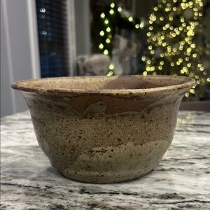 Vintage 1977 Handcrafted Glazed Pottery Bowl Signed C Bramlette #0839